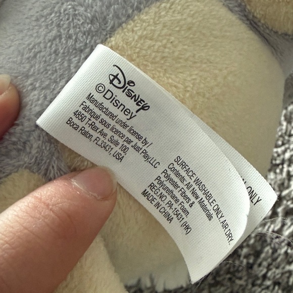 Disney Thumper Gray and Cream Plush Toy and Book with CD - Picture 2 of 5